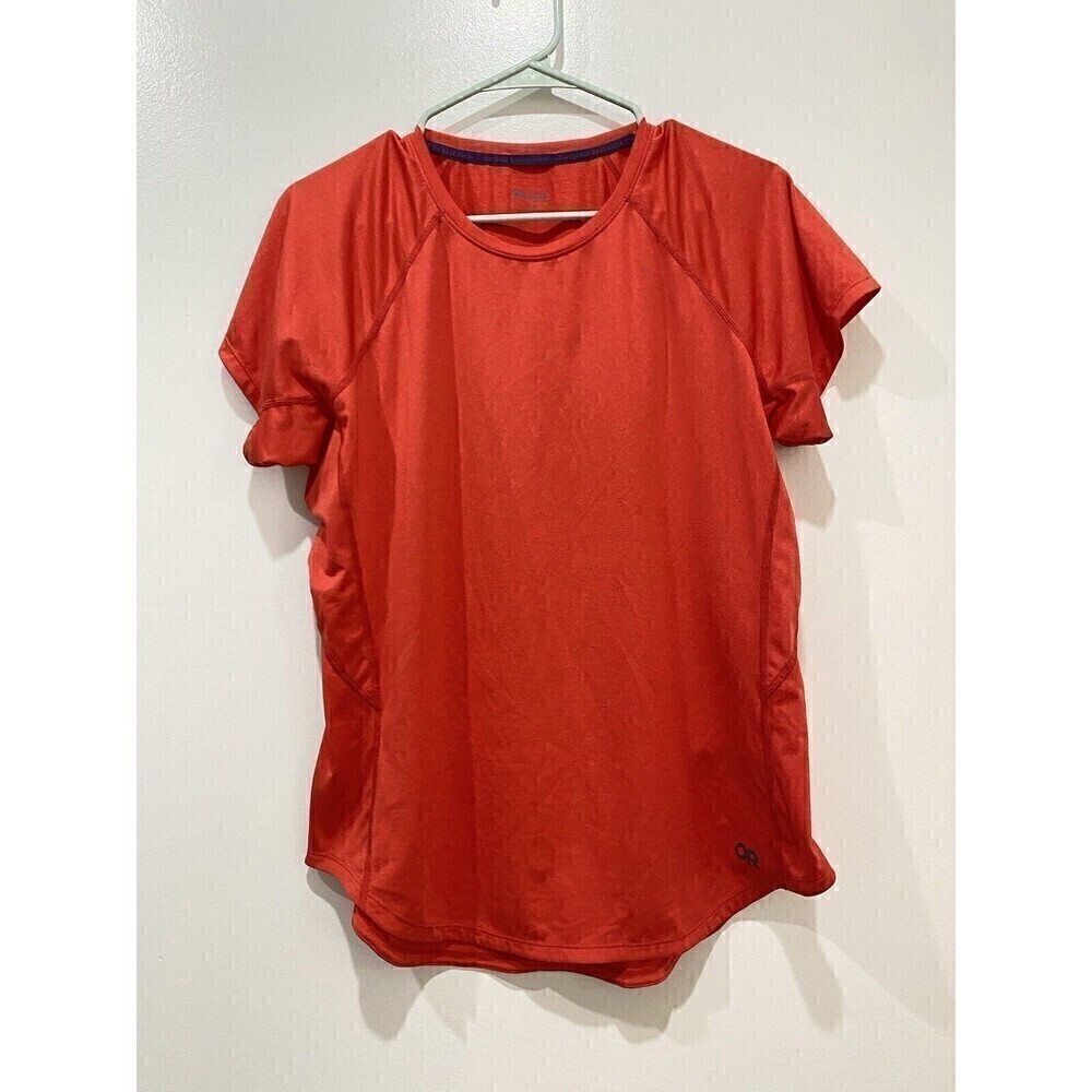 Outdoor Research Echo T Shirt Short Sleeve Womens Large Red Top ActiveFresh